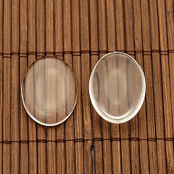 25x18 mm oval Kuppel Klarglasabdeckung & antike Bronze Eisen Haar Haarklammer Fassung Basis setzt DIY Haarschmuck&nbsp;DIY-X0073