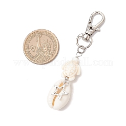 5 pz 5 stili di decorazioni pendenti in conchiglia di ciprea naturale&nbsp;HJEW-JM03485-02