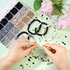 DIY-Sets zur Herstellung von Armbändern aus Polymer-Tonperlen und CCB-Kunststoffperlen&nbsp;DIY-YW0012-06B