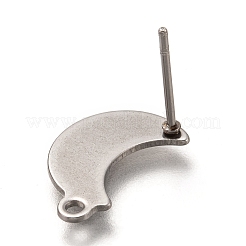 Anlaufgeschützte Ohrstecker-Beschläge aus Edelstahl 304&nbsp;LS-STAS-I176-10P
