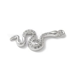 Pendenti in zirconi cubici trasparenti in micro pavè di ottone&nbsp;LS-KK-S505-04P-02