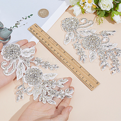 Polyester mit Glas Strass Nähen dekorieren&nbsp;DIY-WH20032-138A