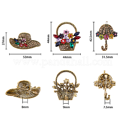3 broche con forma de paraguas&nbsp;JEWB-FH0001-13