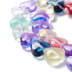 Transparent perles de verre brin&nbsp;GLAA-F112-01H