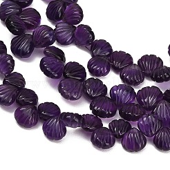 Fili di perle intagliate di ametista naturale&nbsp;GG-CBA0C95-D04
