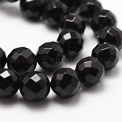 Hebras de cuentas de ónix negro teñidas y calentadas de forma natural&nbsp;G-D840-23-6mm