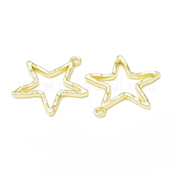 Pendentifs lunette arrière d'étoile d'alliage plaqué rack&nbsp;FIND-G052-26LG
