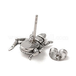 Boucles d'oreilles à tige en acier inoxydable 304&nbsp;EJEW-K260-03B-AS