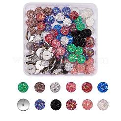 110 pièces cabochons en résine 11 couleurs&nbsp;DIY-SZ0002-17