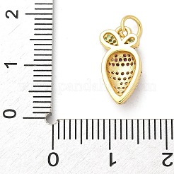 Pendentifs avec zircon cubiques à micro-pavés en laiton&nbsp;KK-S511-03H-G