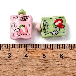 Cabochons décodés en résine opaque de dessin animé&nbsp;CRES-M038-01