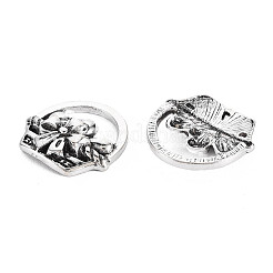 Pendentifs en alliage de style tibétain&nbsp;PALLOY-T075-140AS-RS