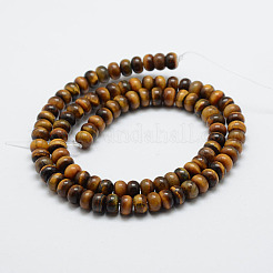Natürlichen Tigerauge Perlen Stränge&nbsp;X-G-G665-10-6x4mm
