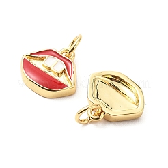 Messing Emaille Anhänger / charms&nbsp;KK-L237-008G