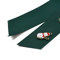 Weihnachtsbrosche mit Sicherheitsnadel aus Polyesterband&nbsp;LS-JEWB-H012-01B