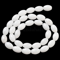 Chapelets de perles de jade blanche naturelle&nbsp;G-B106-B19-01