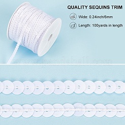 Kunststoffperlen pailletten&nbsp;PVC-Q085-6mm-L010