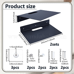 Wandmontiertes Router-Lagerregal aus Kohlenstoffstahl&nbsp;ODIS-WH0043-236A