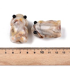 Figurines de monstre en agate folle naturelle&nbsp;DJEW-N003-01H