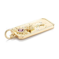 Ottone micro spianare pendenti zirconi&nbsp;X-ZIRC-G170-05G