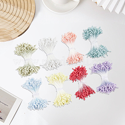 8 fascio di 8 colori di gesso con anima di fiori artificiali in cordino di cotone&nbsp;DIY-GF0014-56
