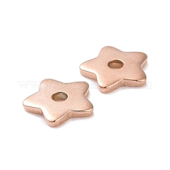 Placcatura ionica (ip) perle in acciaio inossidabile 304&nbsp;STAS-D185-02RG-01