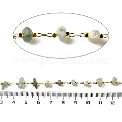 Chaînes de perles en aventurine verte naturelle faites à la main&nbsp;CHC-F020-10G-01
