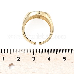 Anelli regolabili in ottone micro pavé di zirconi cubici&nbsp;RJEW-C131-05G