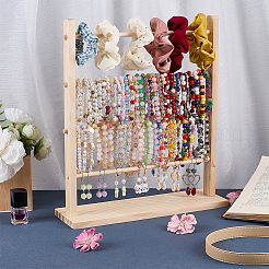 Abnehmbarer 4-stufiger Armband-Organizer-Ausstellungsturm aus Holz&nbsp;ODIS-WH0043-262A