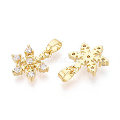 Messing micro pave klar zirkonia charme&nbsp;KK-N259-16G