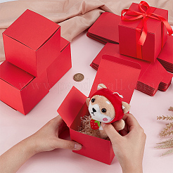 Scatole regalo per gioielli in cartone di carta kraft da 10 pz&nbsp;CON-WH0001-25C