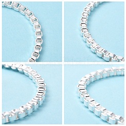 Laiton unisexe bracelets de la chaîne de boîte&nbsp;BJEW-BB12538