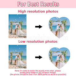 6 stücke 2 arten papier wärme transfer blank puzzle für erwachsene chrildren&nbsp;DIY-SP0004-29