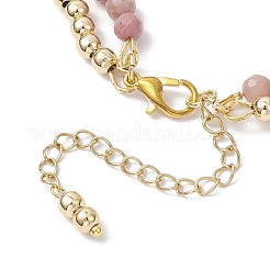 Bracelets double couche en perles rondes d'hémimorphite teintées naturelles pour femmes&nbsp;BJEW-JB12095-01
