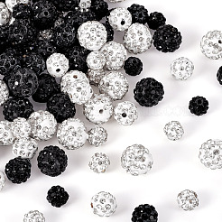 120 Stück 6 Stile Strass Pflaster Disco Ball Perlen&nbsp;RB-TA0001-14