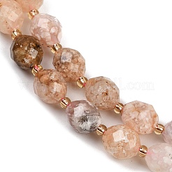 Fili di perline di fiori di ciliegio naturale agata&nbsp;G-N342-149I-18