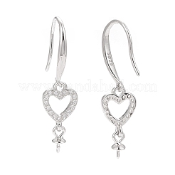 Ganci per orecchini in argento sterling anti-ossidazione rodiato 925&nbsp;STER-D035-30P