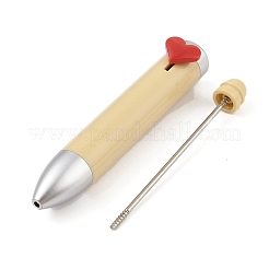 Bolígrafo de plástico con forma de corazón&nbsp;AJEW-P126-B03