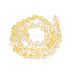 Transparentes craquements perles de verre brins&nbsp;GLAA-Q108-03A-02