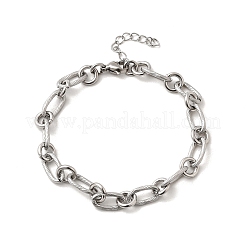 Gliederkettenarmbänder aus 304 Edelstahl für Damen und Herren&nbsp;BJEW-A050-01P