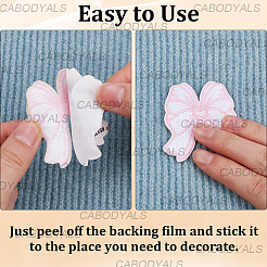 12 Stück Polyester-Flicken mit Schleife in 2 Stilen zum Aufbügeln/Aufnähen&nbsp;DIY-CY0001-15