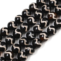 Chapelets de perles de style tibétain&nbsp;G-G328-A08-10mm