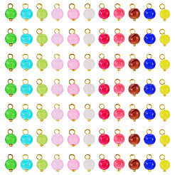 110pcs 11 Farben Glasanhänger&nbsp;PALLOY-TAC0288