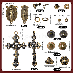 Kits de fabrication de colliers de perles de chapelet DIY&nbsp;DIY-SC0031-45