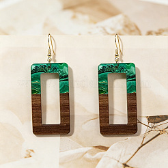 Boucles d'oreilles pendantes en fer et acrylique pour femmes&nbsp;WG17F36-01