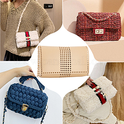 Diy pu kunstleder tasche strickset für die geldbörse herstellung&nbsp;PURS-WH0005-01D