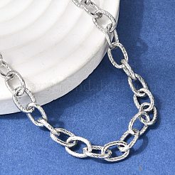 6.5 mm gedrehte Kabelkette aus Edelstahl 201 für Unisex&nbsp;NJEW-K302-22P