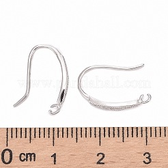925 gancho para pendientes de plata de ley chapado en rodio antideslustre&nbsp;LS-STER-K168-096P