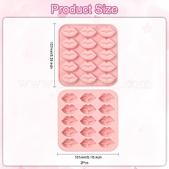 1 Set mit 2 Silikonformen in Lippenform&nbsp;ST-CJ0007-95