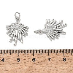 Messing micro pave klare zirkonia anhänger&nbsp;KK-E796-01P